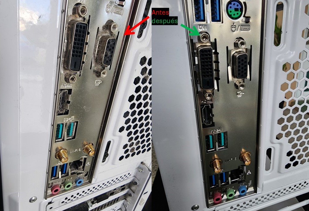 Panel trasero